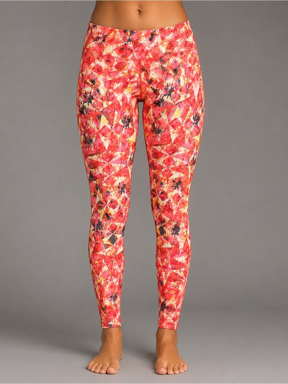 90 Degrees by Reflex Pink Printed Leggings